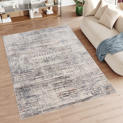 Tapiso Feyruz Vloerkleed Bruin Beige Modern Slaapkamer Woonkamer Tapijt Maat- 80x150