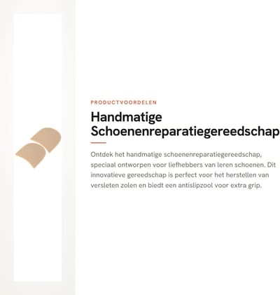 Dailygoods- Schoenenreparatiegereedschap Antislipzool - Natuurlijk Rubber - Handmatig - Leren Schoenen - Schelpenkleur - Duurzaam Materiaal - Schoenenmaker