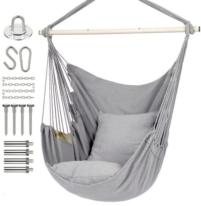 Hangmat Stoel Relax Swing Stoel Katoen Weave voor Superior Comfort Duurzaamheid Indoor Outdoor Slaapkamer Patio Yard Tuin