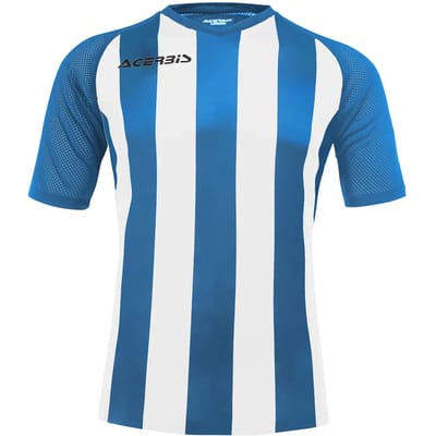 Acerbis Sports JOHAN STRIPED S/SL JERSEY (Sportshirt) ROYAL/WHITE 5XS height JR: 156/165 .061 height JR: 108/119 .057