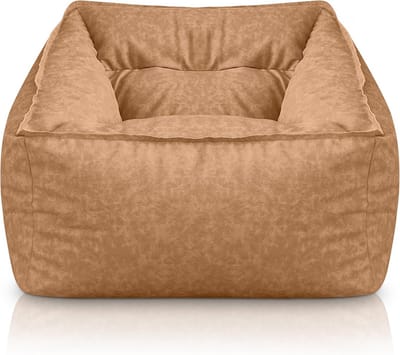 XXL Zitzak Beige met Vulling - Comfortabele Loungebucket voor Volwassenen en Tienerkamer