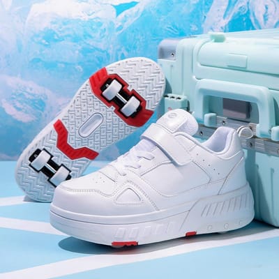 Chaussures de course pour étudiants, patins à roulettes à quatre roues pour enfants, chaussures légères et amovibles pour hommes et femmes 40