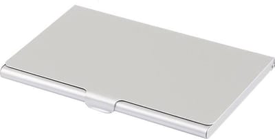 Scoby - Creditcardhouder - Aluminium Pasjeshouder - Visitekaartjes Mapje - Cardholder - Zilverkleurig - 9x6 cm