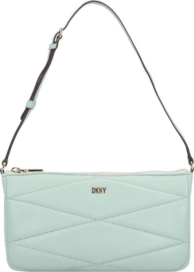 DKNY Leren Schoudertas Avondtas Eve Tz Demi Hand Bag Pistachio Mintgroen