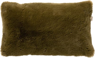 Dutch Decor ZAYA - kussenhoes 30x50 cm - bontlook - Military Olive - groen - met rits - zonder binnenkussen