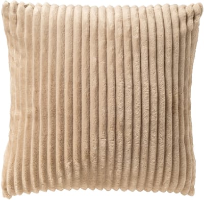 Dutch Decor MART - kussenhoes 45x45 cm - zacht ribfluweel - corduroy - Pumice Stone - beige - met rits - zonder binnenkussen