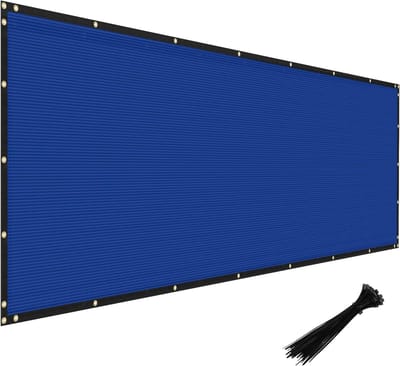 Privacy Scherm - Hekwerk Gaas - Buiten Privacy - Waterdicht Polyethyleen - 100 x 30 cm - Blauw