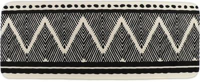 Tendance Badmat Tribal Lodge - grijs - antislip - microfiber - extra lang - 45 x 120 cm