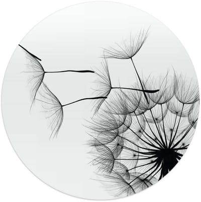 Glasschilderij Paardenbloem - Ø 50 - Glas - REINDERS