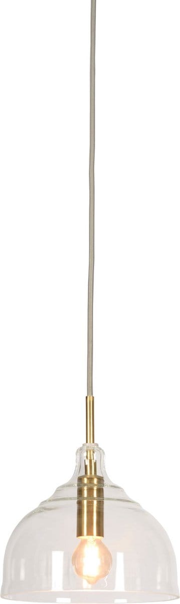 it's about RoMi Hanglamp Brussels - Goud/Glas - Ø20cm - Modern,Luxe - Hanglampen Eetkamer, Slaapkamer, Woonkamer