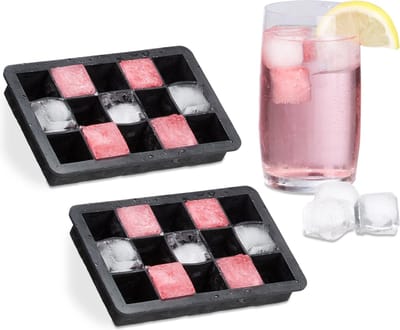 2 x siliconen ijsblokjesvorm 2.5 cm - silicone ijsblokjes vorm - ijsklontjes