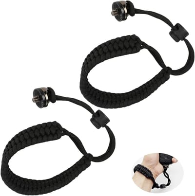 Verstelbare Camera Strap met Snelle Ontkoppeling, Geschikt voor Sportcamera's en SLR-camera's, Set van 2, Zwart, 40 x 2 x 1 cm