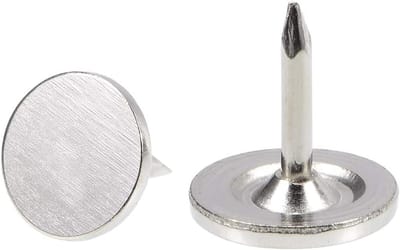 Decoratieve Duimspijkers - Prikkers - Muur Decoratie - Zware Kwaliteit Metaal - 9.5x10mm - Zilver