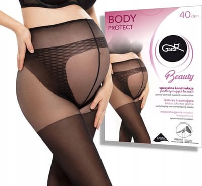 GATTA - Zwangerschapspanty - 40 DEN - Maat S - Zwart - Dames Panty - Zwanger - Ondersteunende Panty - (1 Stuks)