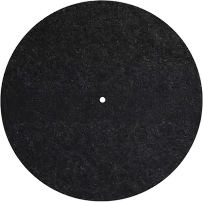 Draaitafel Slipmat - Platenbeschermer Mat - Vinyl Luisteren - Antistatisch Effect - 30cm Diameter - Zwart
