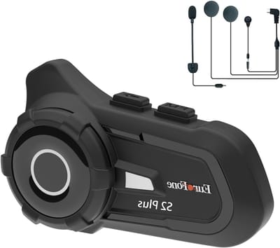 Motorfiets Bluetooth Headset - Intercom Systeem - Communicatie tijdens Motorrijden - 1500 Meter Bereik - 40mm Luidsprekers - Zwart
