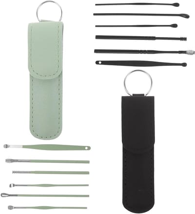 Oorstokjes Set - Oorsmeerreiniger Lepels - Oorverzorging Thuis - Gepolijste Oppervlakken - 2 Sets - Diverse Kleuren