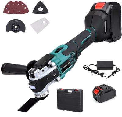 Accu Haakse Slijper 18-21V met Borstelloze Motor, 6 Snelheden, 9000-20000 r/min, Digitale Weergave en Snelsluiting