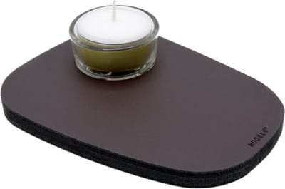NOOBLU PEBL waxinelichthouder - Chocolate brown