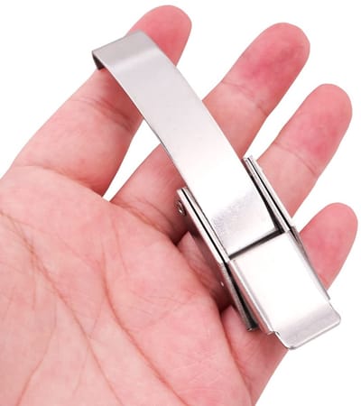 Dailygoods- Hasp - Roestvrij Staal - 4 Stuks - Bevestiging - Vergrendeling - Eenvoudig te gebruiken - Voor Vrachtwagens