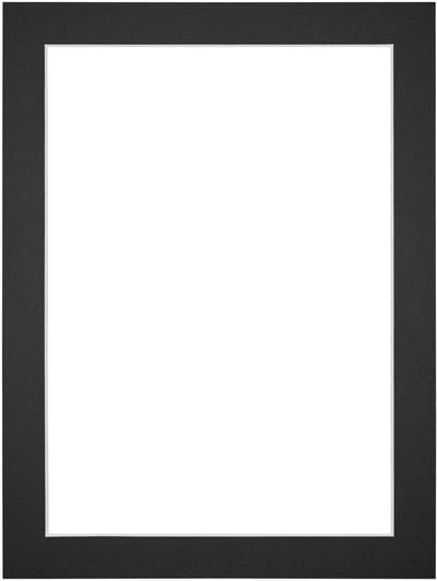 Passe-Partout Fotomaat 55x75 cm - Lijstmaat 60x80 cm - Zwart - Museumkarton - Fotolijst niet inbegrepen