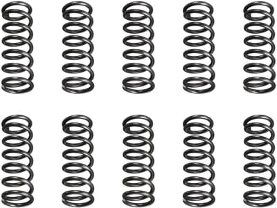 Drukveren - Verenstaal veren - Machine onderdelen - Plat spiraalontwerp - 12 x 9 x 25 mm - Zwart