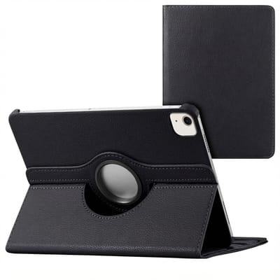 imoshion Tablet Hoes - Geschikt voor Apple iPad Air 13 inch (2026) M4 / Air 13 inch (2025) M3 / Air 13 inch (2024) M2 - 360° Draaibare Bookcase - Zwart