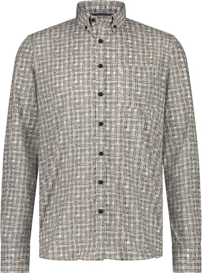 State Of Art Overhemd Print Geel - Maat L - Heren - Overhemden Casual
