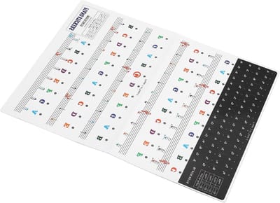 Piano Toetsenstickers - Muziek Labels - Beginners Leren - 3-in-1 Ontwerp - 88 61 54 49 Toetsen - Transparant