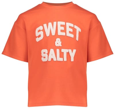 Geisha - T-shirt scuba toweling - Oranje - Maat 140