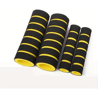 Manchons de Guidon Universels en Éponge pour Guidons de Vélo et de Moto, Conçus pour Empêcher de Glisser et Améliorer le Confort, Efficacement jaune