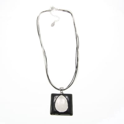 Behave - Ketting artistiek design - Modeaccessoire met unieke hanger - Lengte 41 cm (+verlengketting 8 cm)