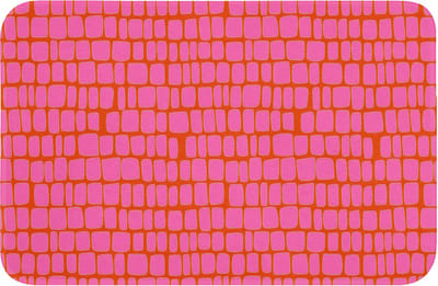 Badmat 60x40 cm - Antislip - Organisch - Raster - Roze - Badmatten voor badkamer - Badkamermat - Douchemat - Badkamer mat