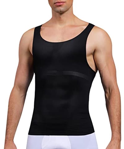 Heren Body Shaper Slimming Vest - Elastische Shapewear voor Compressie en Taillecontrole