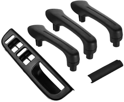 Dailygoody - Deurgreepafdekkingen - Binnendeurgreepafdekking - Vervangingsonderdeel - Zwart - Raammechanismeafdekking - Auto-accessoires - Geschi