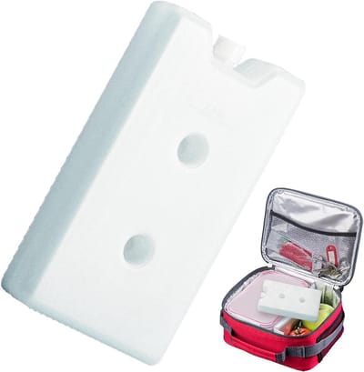 Herbruikbare ijszak - Koelbox accessoire - Voedsel vers houden - Smeltbestendig ontwerp - 400 ml - Wit