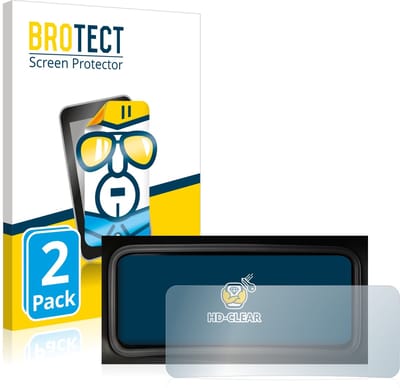 BROTECT - Screenprotector voor Hyundai Kona 2022 Snelheidsmeter - Folie Beschermfolie transparant 2 Stuks