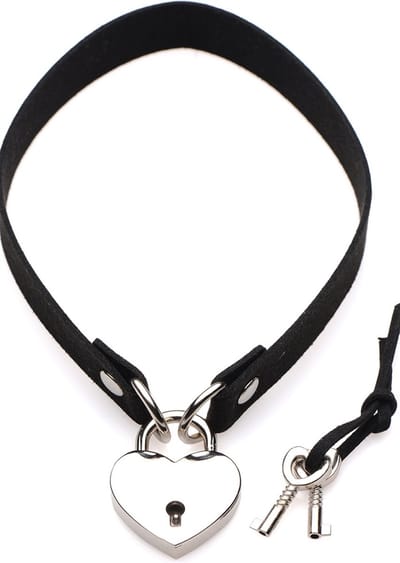 Lock-It Heart Choker Met Afsluitbaar Hartje
