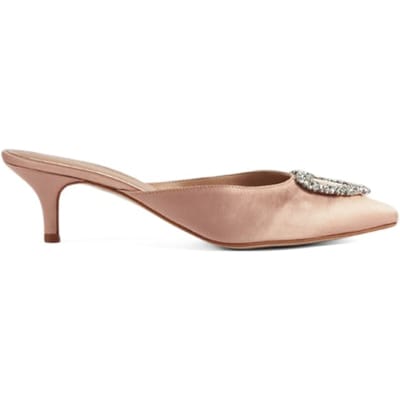LK Bennett Estella Heart Mule Trench Maat: 35 | Muiltjes Outlet | Dames | Oranje