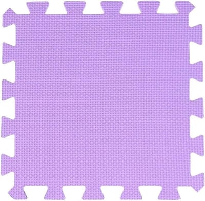 Gevlochten Vloermatten - Beschermende Tegels - Thuis Sporten - Antislip Oppervlak - 8 Stuks 30x30cm - Paars