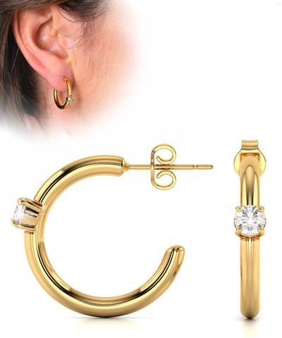 Semyco Oorbellen Dames – Goudkleurige Oorringen – 20 mm (Medium) – Waterproof – Giftbox – Lux