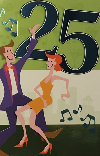 Luxe Wenskaart 25 Jaar - Verjaardagskaart - Leeftijdskaart - Verjaardag - Jarig - Leeftijd 25 Jaar - Art Of Cards - Numbers - Kaart - 66842 - 8710577833575 - Geburtstag - Birthday - Anniversaire - Gratis Verzonden - Hoge Afnamekortingen