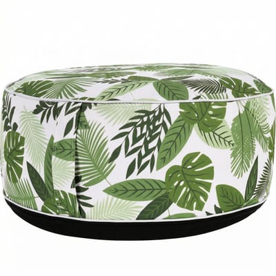 Cosensi- Opblaasbare Poef - Diameter 55 cm - Hoogte 25 cm - Waterafstotend - Lichte Voetenbank - Flexibel Gebruik - Polyester 600D