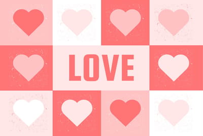 Harten Spandoek - Love Banner - Valentijnsdag Banner - 150x100 cm