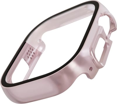 Watch case screenprotector - hoesje - geschikt voor Apple Watch Ultra / Ultra 2 - 49 mm - rosegoud