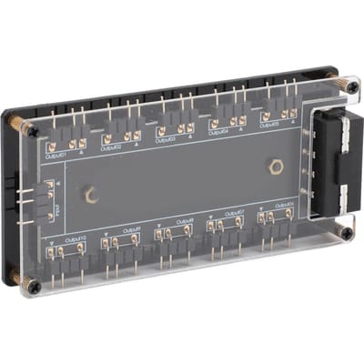 5V 3-pins ARGB RGB LED Splitter Hub met Acryl Behuizing Krachtige 4D Voeding Universeel voor de Meeste Merk Moederborden gray