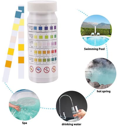 50 Stuks Teststrips (PH) Water - Zwembadteststrips voor zwembad - Waterkwaliteit Controle - (pH) Waarde – Onderhoud - Zwembad onderhoud - Eenvoudige watertester - LOUZIR