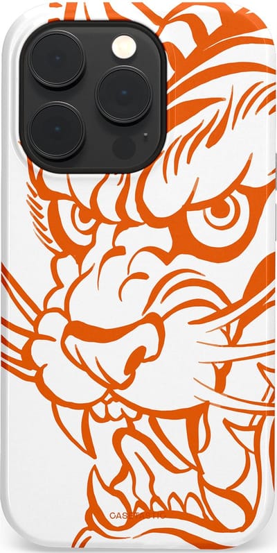 Casetastic Hoesje Geschikt voor Apple iPhone 14 Pro Magsafe - Stijlvolle Beschermende Duo-layer Case - Wilde lijnen