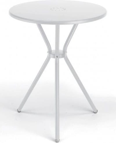 Kyra bistrotafeltje. Leuk designtafeltje in de kleur ivoorwit, voor als u een klein terrasje hebt. Slank model geschikt voor 2 stoelen. Alleen verkrijgbaar per 2 stuks.