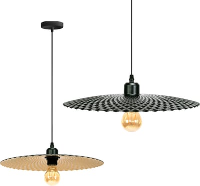 Toolight App1290-1Cp Hanglamp Geborsteld Goud 20X20X25Cm